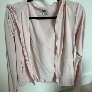 Uniqlo Light Pink Zip-Up UV Hoodie XS